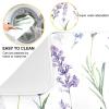 Absorbent Dish Drying Mat for Kitchen Counter - Cute Purple Lavender Microfiber Drying Pad, Reversible Drainer Mats for Countertop, Large 18 x 24 inch view 2