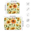 Absorbent Dish Drying Mat for Kitchen Counter - Watercolor Tree Microfiber Drying Pad, Reversible Drainer Mats for Countertop, Lager 18 x 24 inch view 3