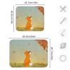 Absorbent Dish Drying Mat for Kitchen Counter - Cute Fox Microfiber Drying Pad, Reversible Drainer Mats for Countertop, Lager 18 x 24 inch view 3