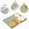 Absorbent Dish Drying Mat for Kitchen Counter - Cute Fox Microfiber Drying Pad, Reversible Drainer Mats for Countertop, Lager 18 x 24 inch view 4