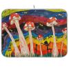 Absorbent Dish Drying Mat for Kitchen Counter - Cute Little Mushroom Microfiber Drying Pad, Reversible Drainer Mats for Countertop, Lager 18 x 24 inch view 1