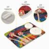 Absorbent Dish Drying Mat for Kitchen Counter - Cute Little Mushroom Microfiber Drying Pad, Reversible Drainer Mats for Countertop, Lager 18 x 24 inch view 4