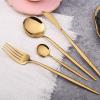 40 Piece Silverware Flatware Cutlery Set in Ergonomic Design Durable Stainless Steel Tableware Service for 9, Dishwasher Safe Kitchen Utensils Set view 4