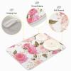 Absorbent Dish Drying Mat for Kitchen Counter - Floral Rose Pink Microfiber Drying Pad, Reversible Drainer Mats for Countertop, Lager 18 x 24 inch view 4