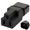 Dracaena.io 2 Pack IEC320 C14 Male to Nema 5-15R PDU USA UPS Extension Power Plug Adapter, IEC C14 Male Plug to Nema 5-15R US 3 Pin Female Power Adapter Connector view 4