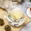 Stove Top Enamel Tea Kettle: Vintage Floral Whistling Tea Pot Farmhouse Water Boiling Pot Household Stove Top Whistling Tea Kettle 2. 5L view 3