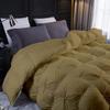 1 PC Pinch Pleated Comforter 100% Best Cotton 500 GSM Fill Power Amazing Decorative Pin Tuck Comforter-All Season Goose Down AlternativeWarm Ultra Fluffy Oversized Queen-Taupe Best Collection view 2