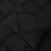 1 Piece Diamond Ruffle Comforter 100% Egyptian Cotton 800 Thread Count Premium Hotal Quality 400GSM, Full/Queen Size (90" x 90") Inches - Black Solid view 4