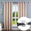 10PCS Curtain Rods No Drilling,Bracket No Drill Curtain Rod Brackets Self Adhesive Curtain Rod Holders Nail Free Adjustable Curtain Rod Hooks Curtain Hangers for Bathroom Kitchen Bathroom Hotel view 2