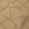 Silentnight 3 Piece Diamond Ruffle Comforter Set 100% Egyptian Cotton 800 Thread Count Premium Hotal Quality 400GSM, Oversized Queen (98" x 98") Inches - Taupe Solid view 4