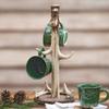BLACK FOREST DECOR Antler Mug Rack, Polyresin, Coffee Mug Holder, 7" Dia. x 16.5" H view 1