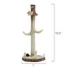 BLACK FOREST DECOR Antler Mug Rack, Polyresin, Coffee Mug Holder, 7" Dia. x 16.5" H view 2