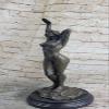 Collectible Statue Sculpture Children Abstract Female, Pure Bronze Home Office view 2