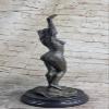 Collectible Statue Sculpture Children Abstract Female, Pure Bronze Home Office view 4