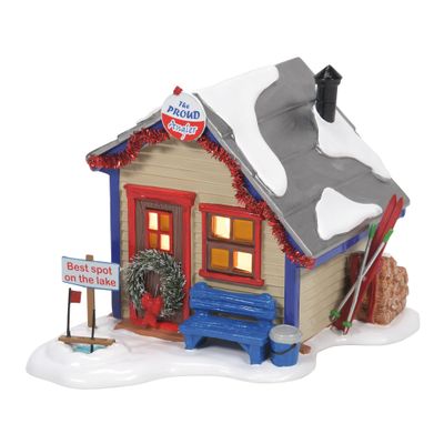 Department 56 Snow Village The Proud Angler Best Spot Lit Building, 4.33 Inch, Multicolor