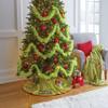 Department 56 Snowpinions Dr. Seuss Merry Grinchmas Holiday Tree Skirt, 48 by 48 Inch, Green view 2