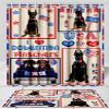 4th of July Independence Day I Love USA Doberman Dog Bath Mat & Shower Curtain Combo - Non-Slip Bathroom Plush Rug Mat Polyester Bathtub Curtain Screens with Hook, BM 20''x 32'', SC 66"x72" view 1
