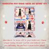 4th of July Independence Day I Love USA Doberman Dog Bath Mat & Shower Curtain Combo - Non-Slip Bathroom Plush Rug Mat Polyester Bathtub Curtain Screens with Hook, BM 20''x 32'', SC 66"x72" view 4