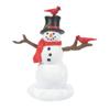 Department 56 Accessories for Village Collections Cardinals on Christmas Snowman Figurine, 3.375 Inch, Multicolor view 1