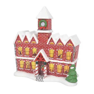 Department 56 Resin Disney The Nightmare Before Christmas Village Santa's Workshop Lit Building, 10.2 Inch, Multicolor