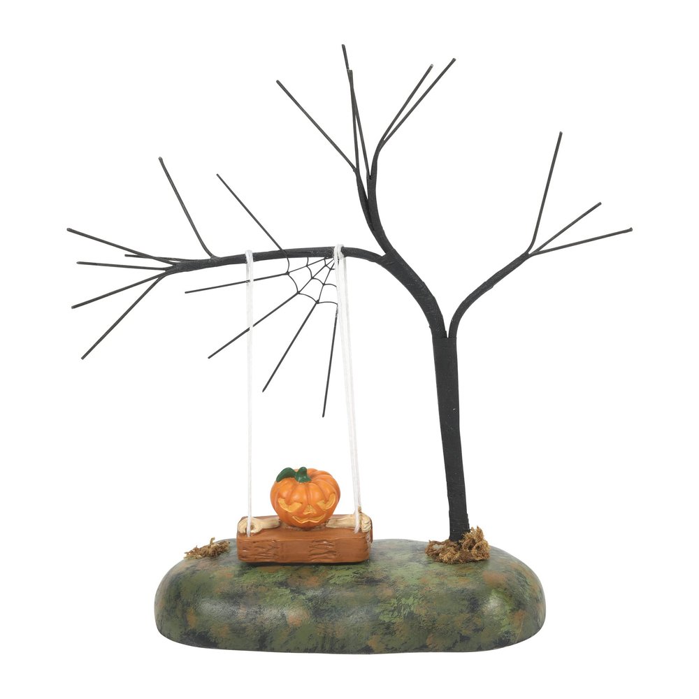 Department 56 Village Halloween Accessories Swinging Scary Gourd Animated Figurine, 8 Inch, Multicolor