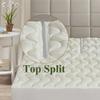 Waterproof Jacquard and Viscose derived from Bamboo, Blend Fitted Topper, Top Split Cal King Mattress Pad by Royal Hotel view 2