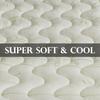Waterproof Jacquard and Viscose derived from Bamboo, Blend Fitted Topper, Top Split Cal King Mattress Pad by Royal Hotel view 4
