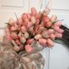 Blush and Cream Spring Tulip Grapevine Wreath view 3