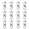 Heyiarbeit 50Pcs Curtain Track Rollers Plastic Twin Wheeled Carriers Drapery Rail Sliding Glider for Windows Shower Curtain Tracks 0.55" Dia view 1