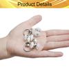 Heyiarbeit 50Pcs Curtain Track Rollers Plastic Twin Wheeled Carriers Drapery Rail Sliding Glider for Windows Shower Curtain Tracks 0.55" Dia view 4