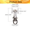 Heyiarbeit 50Pcs Curtain Track Rollers Plastic Twin Wheeled Carriers Drapery Rail Sliding Glider for Windows Shower Curtain Tracks 0.41" Dia view 2