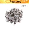 Heyiarbeit 50Pcs Curtain Track Rollers Plastic Twin Wheeled Carriers Drapery Rail Sliding Glider for Windows Shower Curtain Tracks 0.41" Dia view 3