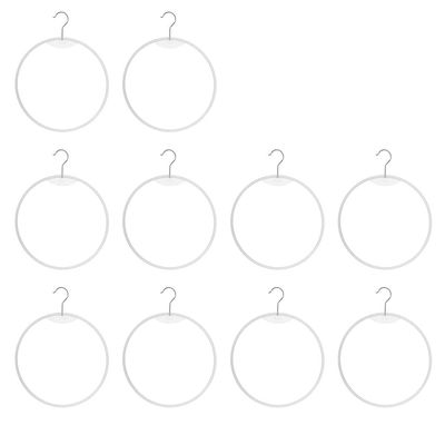 Cabilock 10Pcs Underwear Display Ring Hanger Bikini Swimwear Drying Holder Lingerie Hoop Hanger Round Clothes Rack Stands Scarf Hangers Closet Organizer