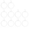 Cabilock 10Pcs Underwear Display Ring Hanger Bikini Swimwear Drying Holder Lingerie Hoop Hanger Round Clothes Rack Stands Scarf Hangers Closet Organizer view 1