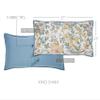 VHC Brands Wilder, Farmhouse Quilted Bed Sham, King, Floral, Blue & Green, 21x37 view 2