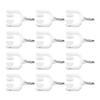 Heyiarbeit 80Pcs Curtain Track Rollers Plastic Twin Wheeled Carriers Drapery Rail Sliding Glider for Windows Shower Curtain Tracks 0.35" Dia view 1