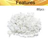 Heyiarbeit 80Pcs Curtain Track Rollers Plastic Twin Wheeled Carriers Drapery Rail Sliding Glider for Windows Shower Curtain Tracks 0.35" Dia view 4
