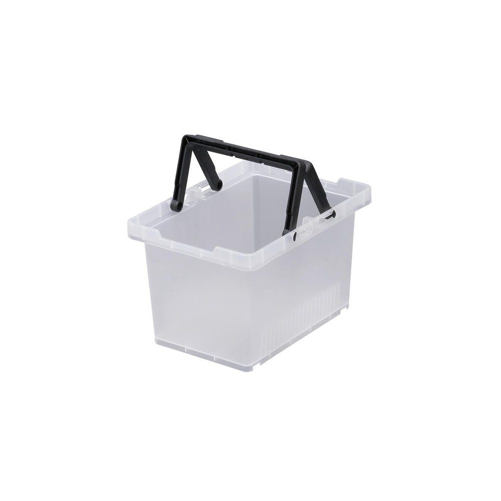 JEJ Astage SPB-N45C Storage Box, Separate Basket, 45, Clear, Made in Japan, Outdoor, Camping, Stackable, Width 8.7 x Depth 12.2 x Height 7.1 inches (22 x 31 x 18 cm)