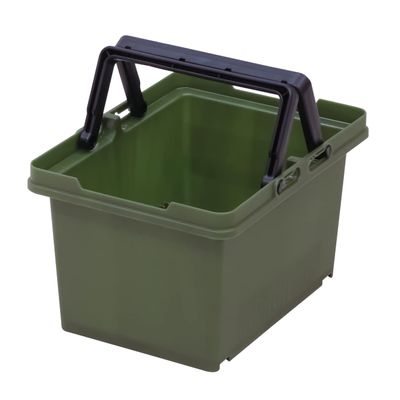 JEJ Astage #25 SPB-N25G Storage Box, Separate Basket, Green, Made in Japan, Outdoor, Camping, Stackable, Width 7.0 x Depth 9.3 x Height 5.5 inches (17.8 x 23.5 x 14 cm)