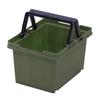 JEJ Astage #25 SPB-N25G Storage Box, Separate Basket, Green, Made in Japan, Outdoor, Camping, Stackable, Width 7.0 x Depth 9.3 x Height 5.5 inches (17.8 x 23.5 x 14 cm) view 1