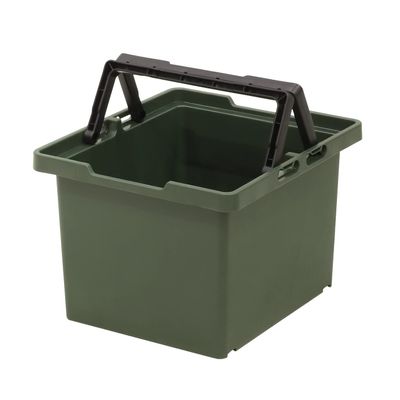 JEJ Astage #75 SPB-N75G Storage Box, Separate Basket, Green, Made in Japan, Outdoor, Camping, Stackable, Width 12.2 x Depth 14.4 x Height 9.4 inches (30.8 x 36.3 x 24 cm)