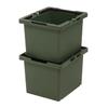 JEJ Astage #75 SPB-N75G Storage Box, Separate Basket, Green, Made in Japan, Outdoor, Camping, Stackable, Width 12.2 x Depth 14.4 x Height 9.4 inches (30.8 x 36.3 x 24 cm) view 4