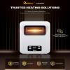 Dr. Infrared Heater Ecoheat Wall Hung or Wall Mounted Electric Space Heater, Dual System with Infrared and Fan Forced, Remote Control, 1500W, White view 2
