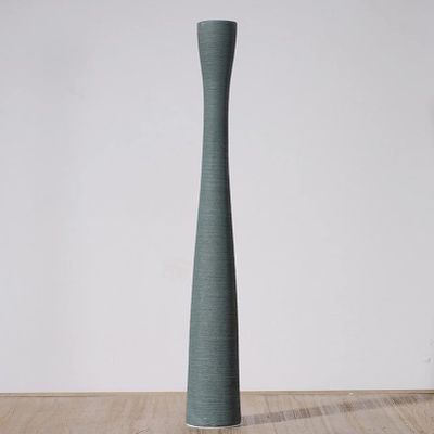 AETVRNI Ceramic Flower Vase,20'' Skinny Tall Vase for Decor,Pampas Grass Vase,Handmade Brushed Vase for Decorative Floor,Table,Fire Mantel,Fireplace,Entryway,Blue 50cm