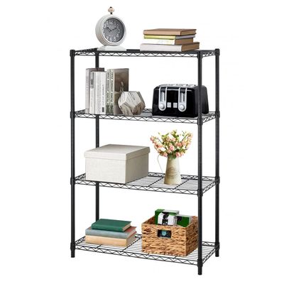 BestOffice Adjustable NSF-Certified Metal Shelf Wire Shelving Unit Storage for Small Places Restaurant Garage Pantry Kitchen Garage Rack (Black, 14" D x 36" W x 54" H)
