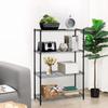 BestOffice Adjustable NSF-Certified Metal Shelf Wire Shelving Unit Storage for Small Places Restaurant Garage Pantry Kitchen Garage Rack (Black, 14" D x 36" W x 54" H) view 2