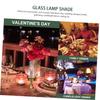 Retro Glass Oil Light Cover for Kerosene Lamp Xmas Dust Shield view 3