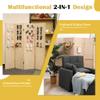 Betterhood 4 Panel Pegboard Display 5 Ft Folding Privacy Partition Room Divider Screen Wood Freestanding Display Board Organizer for Craft Show, Jewelry, Retail, Cloth view 3