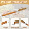 26 Pizza Oven Brush with Stone Scraper - Gentle Copper Bristles Safe for Stones, Extra Long Handle - Compatible with Ooni, Gozney, Solo Stove, Blackstone Ovens view 3