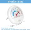 Refrigerator Thermometer, Dial Thermometer for Freezer Refrigerator Cooler Thermometers Digital Large Dial Thermometer Mechanical with Instant Read(White) view 3